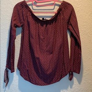 Polka dot blouse